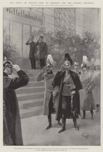 La visita del Principe di Galles in Germania per il compleanno del Kaiser da G.S. Amato